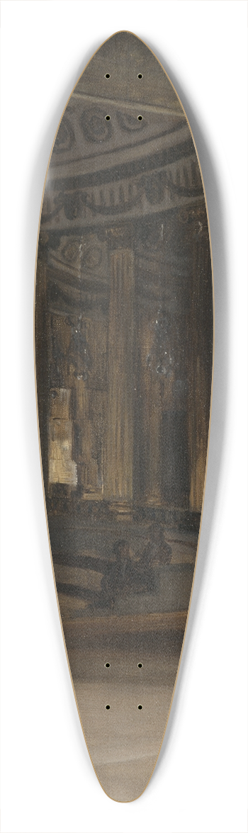 Gustaf Cederstrm - The Theatre at Gripsholm 39.3 inch art pintail longboard deck