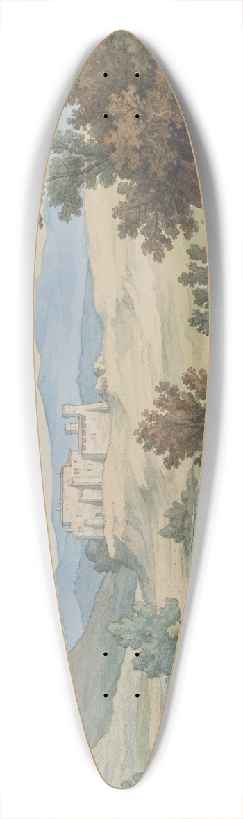 Gustaf Wilhelm Palm - The Villa Pasino 39.3 inch art pintail longboard deck