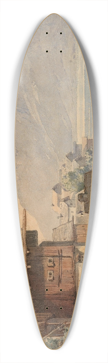 Gustav Barbarini - Hallstatt 39.3 inch art pintail longboard deck