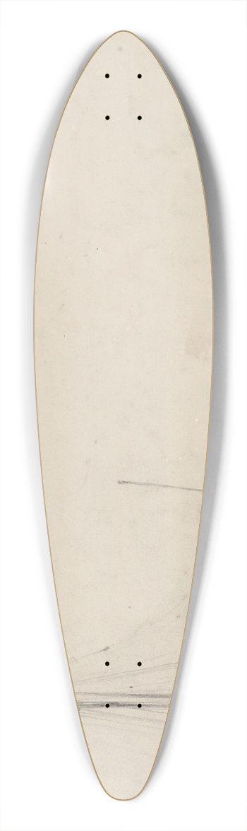 Gustave Adolphe Simonau - Moored Barges 39.3 inch art pintail longboard deck
