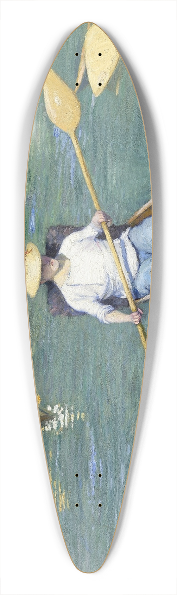 Gustave Caillebotte - Skiffs 39.3 inch art pintail longboard deck