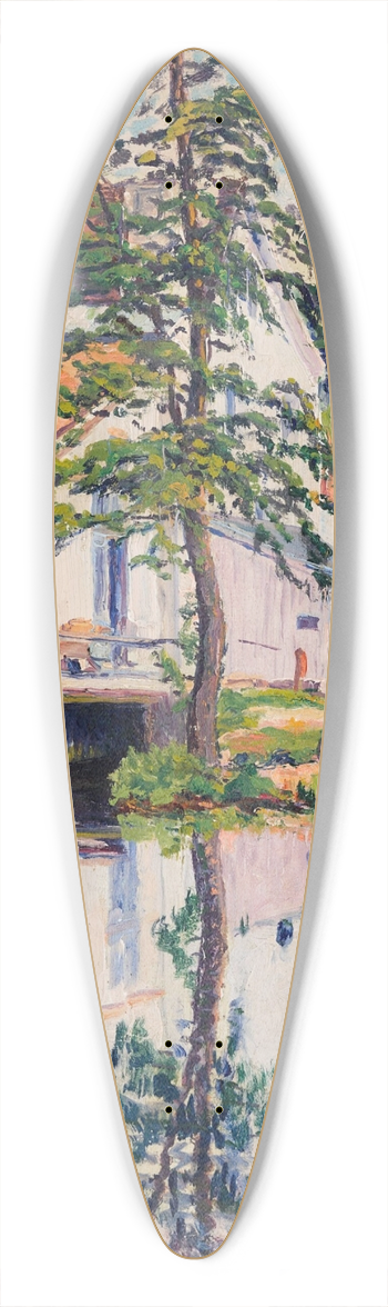 Gustave Cariot - Moulin de Prigny 39.3 inch art pintail longboard deck