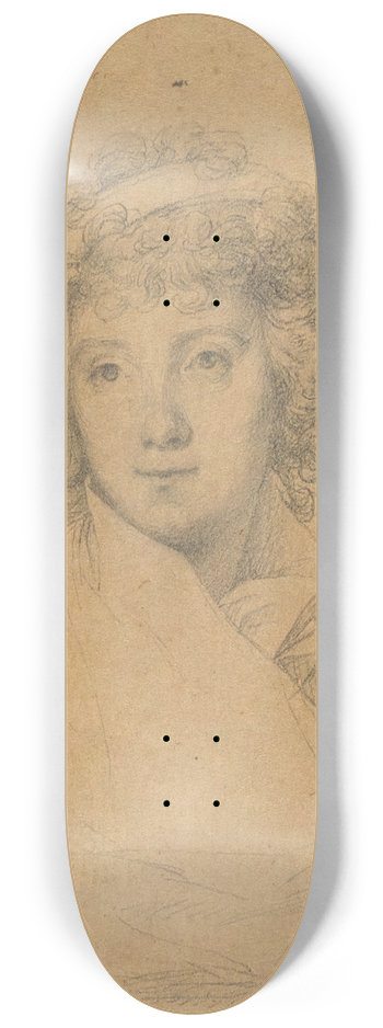 John Trumbull - Mrs. Faith Wadsworth (in earlylife) 8.25 inch art skate deck