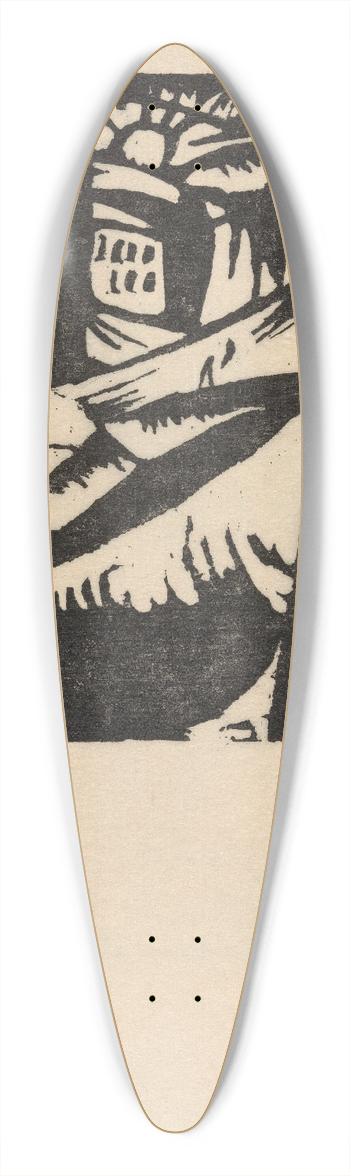Gustave De Smet - A View of Amsterdam 39.3 inch art pintail longboard deck