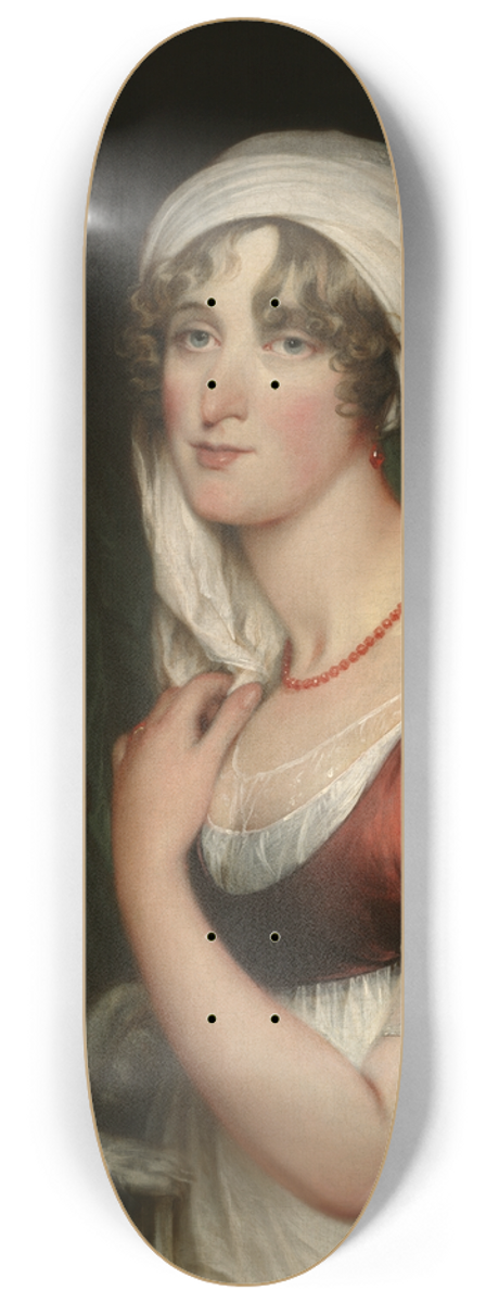 John Trumbull - Sarah Trumbull with aSpaniel 8.25 inch art skate deck