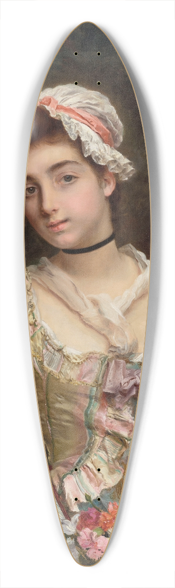 Gustave Jean Jacquet - La bouquetire 39.3 inch art pintail longboard deck