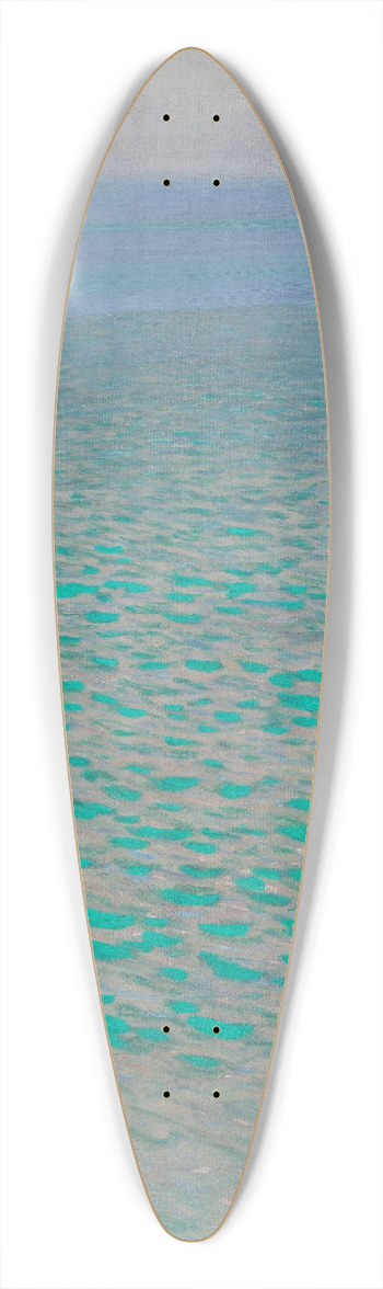 Gustav Klimt - Attersee 39.3 inch art pintail longboard deck
