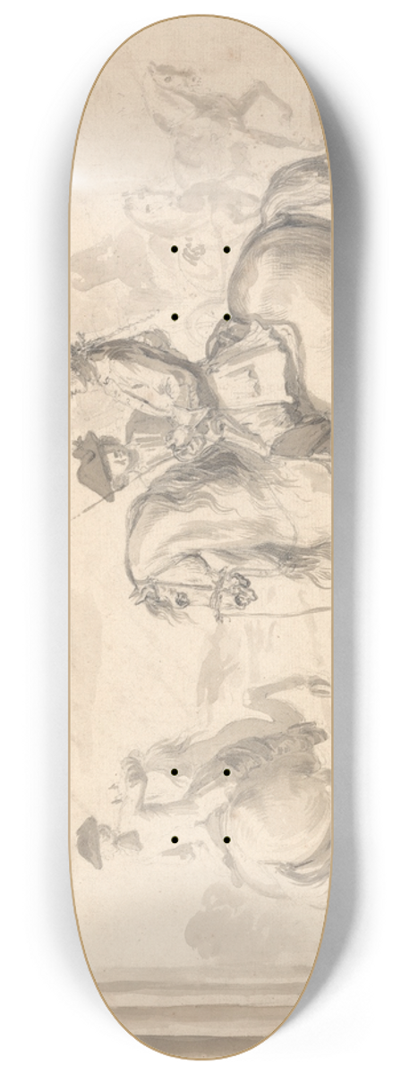 John Vanderbank - The Scholar Placed in His Seat Without Styrrops 8.25 inch art skate deck