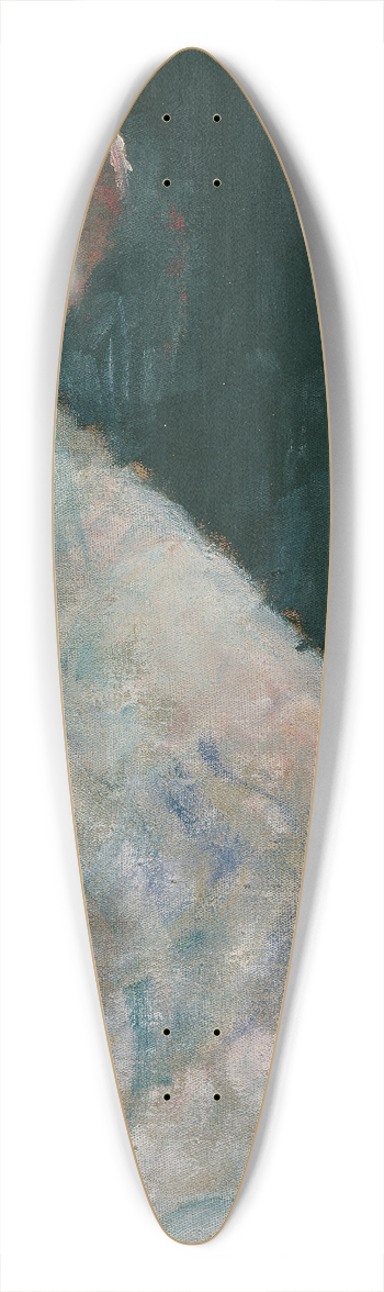 Gustav Klimt - Dame in Wei 39.3 inch art pintail longboard deck