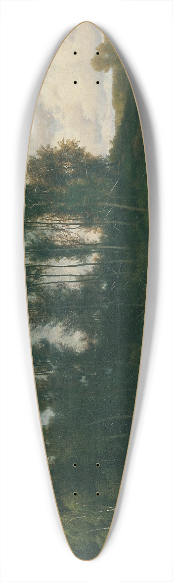 Gustav Ranzoni - Vor dem Gewitter 39.3 inch art pintail longboard deck