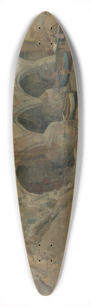 Gustav Schnleber - San Fruttuoso 39.3 inch art pintail longboard deck
