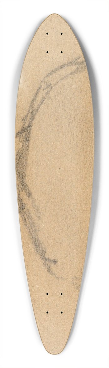 Gustav Wentzel - Figure Study 39.3 inch art pintail longboard deck