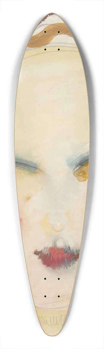 Gustaw Gwozdecki - Head 39.3 inch art pintail longboard deck