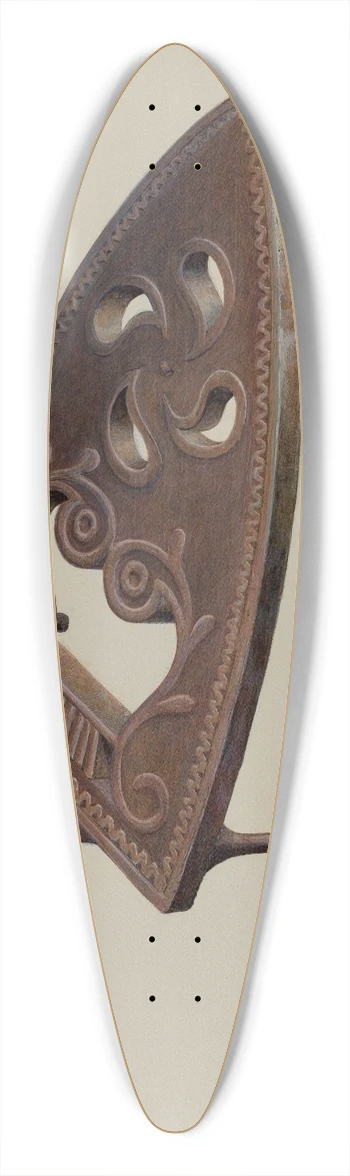 Gwendolyn Jackson - Flatiron 39.3 inch art pintail longboard deck