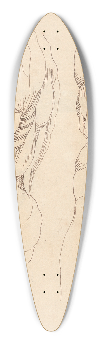 Hamlet Winstanley - Anatomical Studies of a Body 39.3 inch art pintail longboard deck