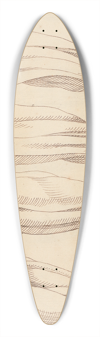 Hamlet Winstanley - Anatomical Studies of Legs. 39.3 inch art pintail longboard deck