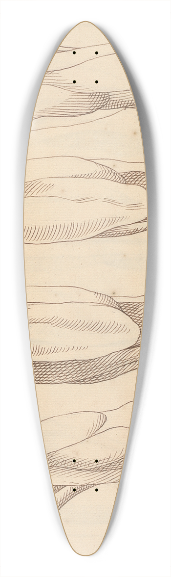 Hamlet Winstanley - Anatomical Studies of Legs. 39.3 inch art pintail longboard deck