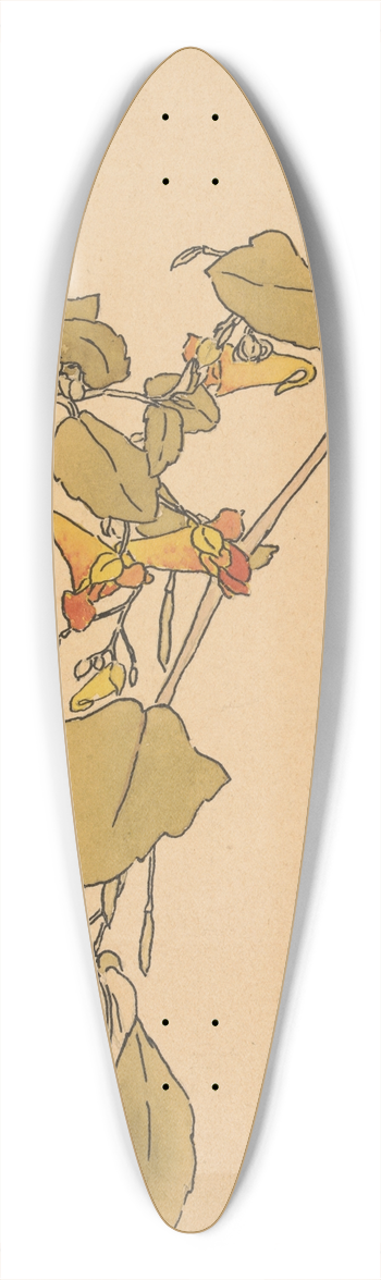 Hannah Borger Overbeck - Touch Me Not 39.3 inch art pintail longboard deck