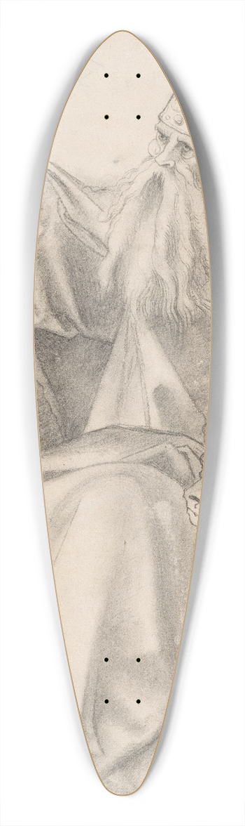 Hans Baldung - Der krnende Gottvater 39.3 inch art pintail longboard deck