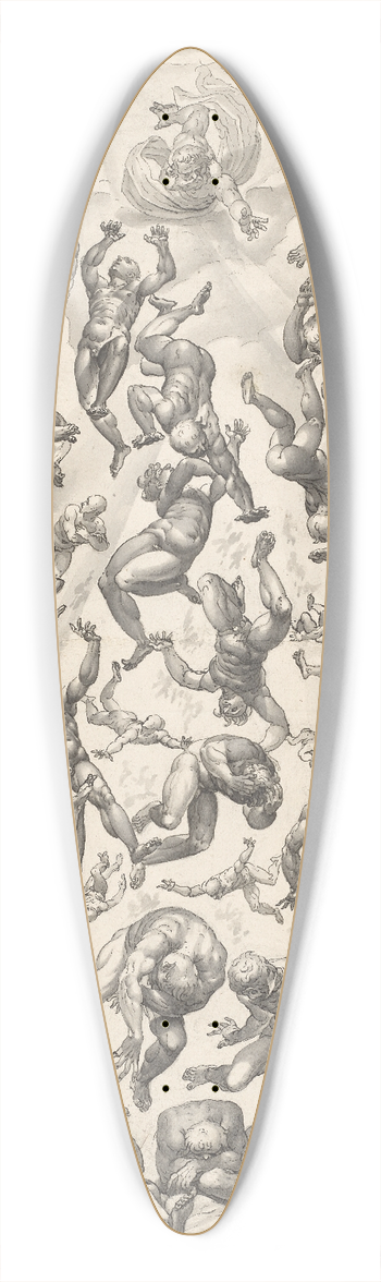 Hans Bock the Elder - Engelssturz 39.3 inch art pintail longboard deck