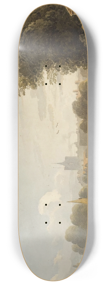 John Varley - The Thames At Chiswick 8.25 inch art skate deck