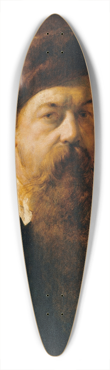 Hans Canon - Self-Portrait 39.3 inch art pintail longboard deck