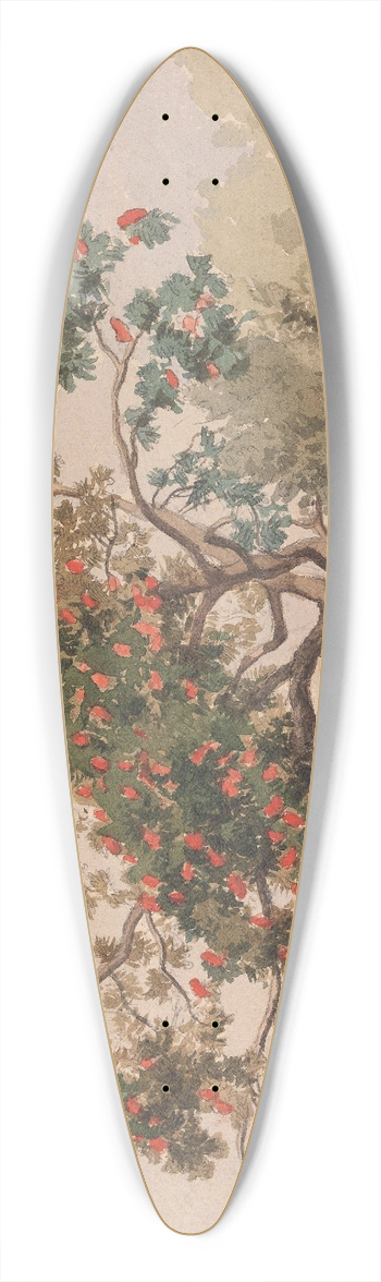 Hans Gude - Rognebrtre, Vang 39.3 inch art pintail longboard deck