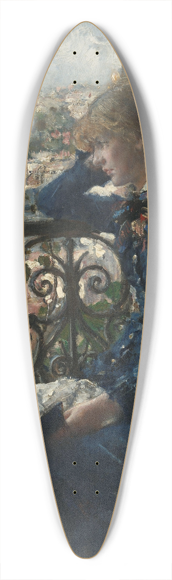 Hans Heyerdahl - At the Window 39.3 inch art pintail longboard deck