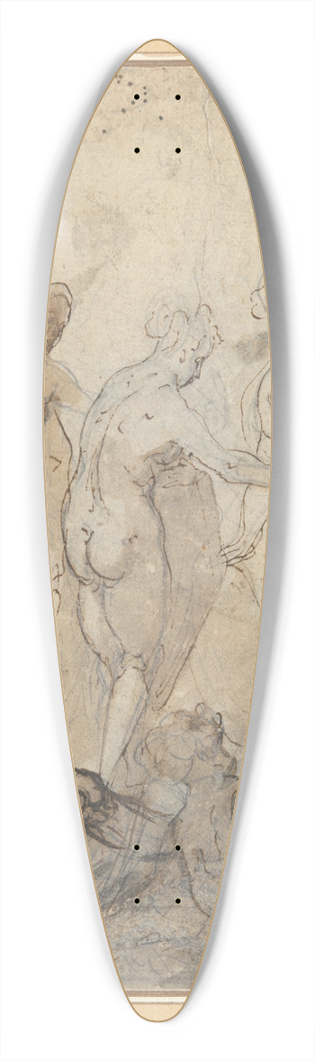 Hans Rottenhammer - The Judgment ofParis 39.3 inch art pintail longboard deck