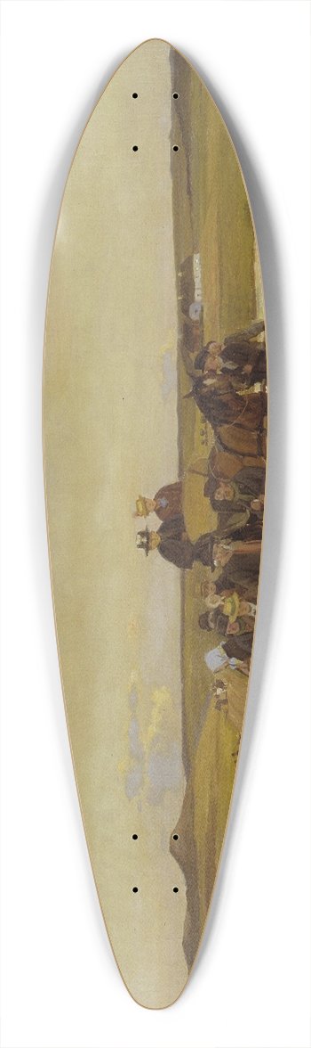 Hans Smidth - En frge over Gudenen 39.3 inch art pintail longboard deck
