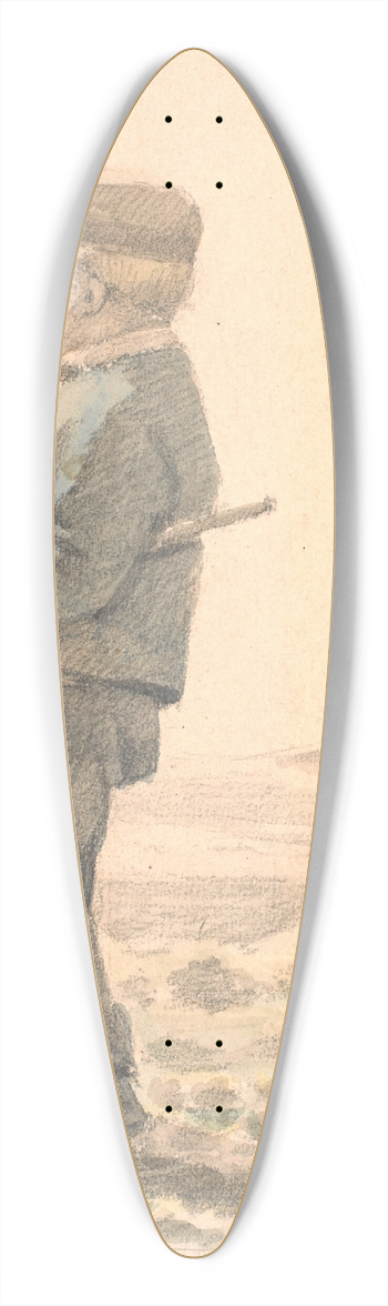 Hans Smidth - En hjoredreng 39.3 inch art pintail longboard deck