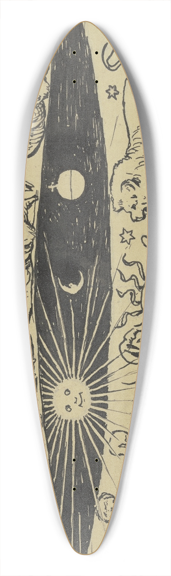 Hans Thoma - Exlibris Elise Kchler-Genth 39.3 inch art pintail longboard deck
