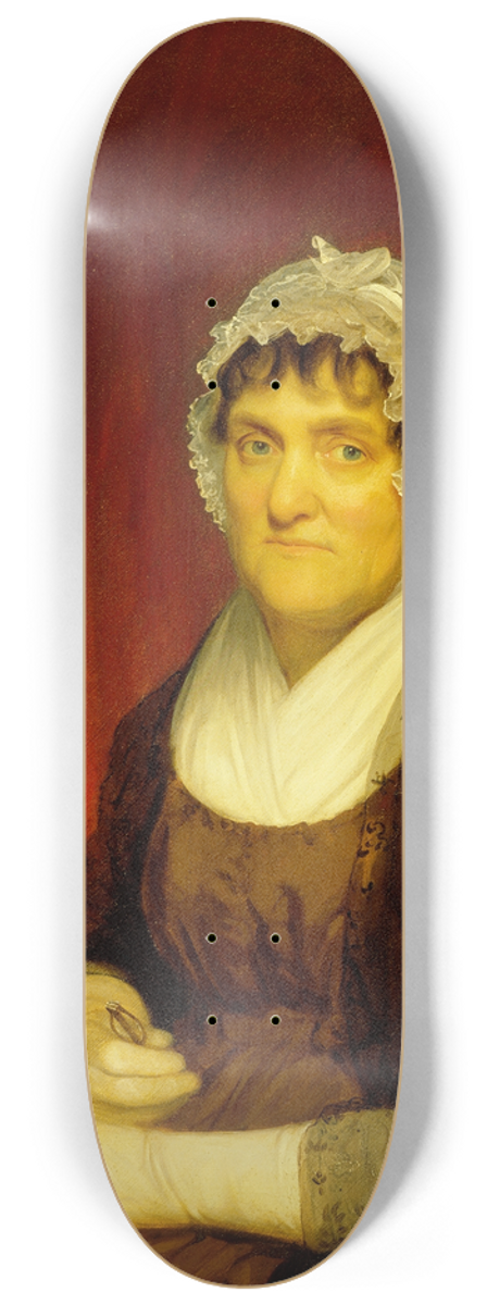 John Wesley Jarvis - Portrait of Rachel Van der Beek 8.25 inch art skate deck