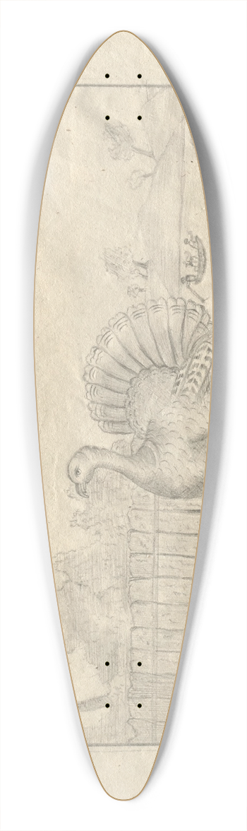 Hans Thoma - Sketchbook 39.3 inch art pintail longboard deck
