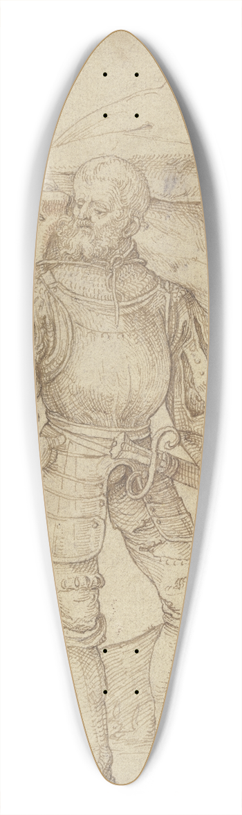 Hans von Kulmbach - Flagbearer 39.3 inch art pintail longboard deck