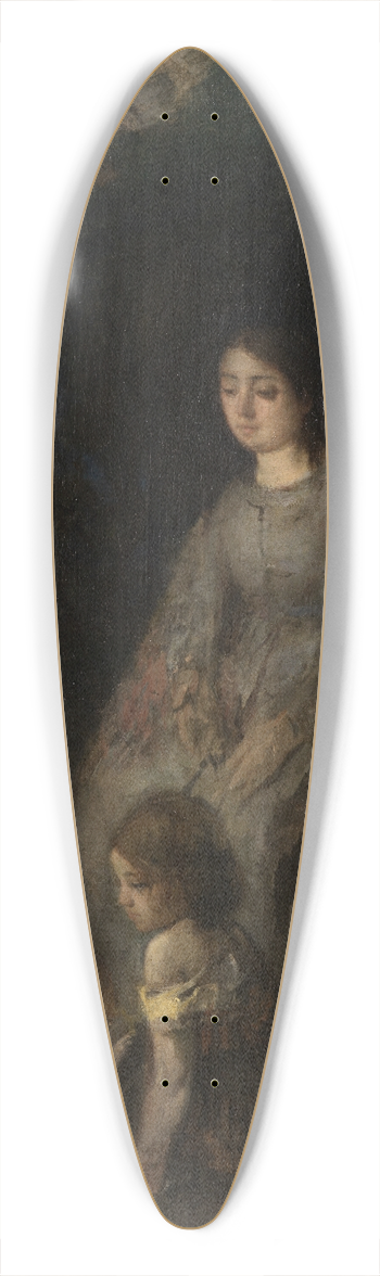 Hans Von Mares - Familienbild II 39.3 inch art pintail longboard deck