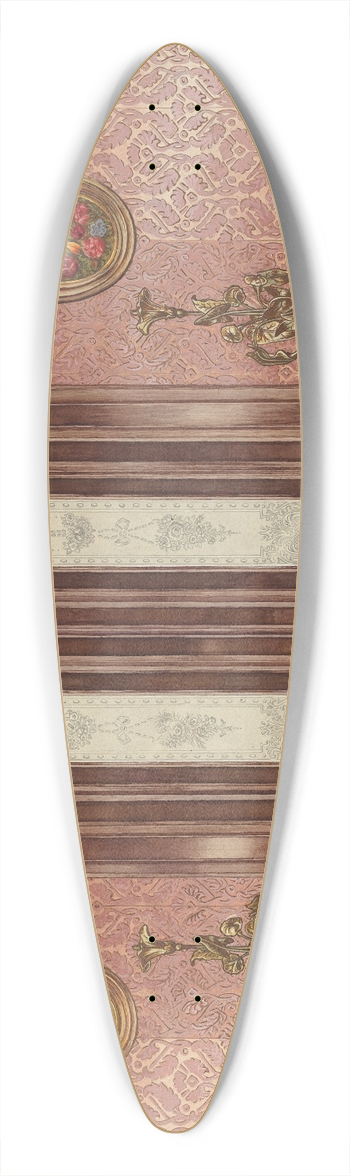 Hans Westendorff - Entrance Door 39.3 inch art pintail longboard deck