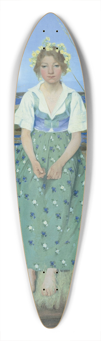 Harald Slott-Mller - Spring 39.3 inch art pintail longboard deck