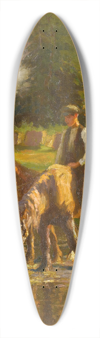 Harold Harvey - The watering place 39.3 inch art pintail longboard deck
