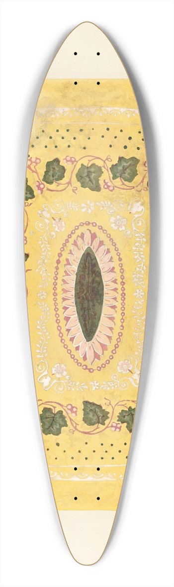 Harold Merriam - Bandbox  Castle Garden 39.3 inch art pintail longboard deck