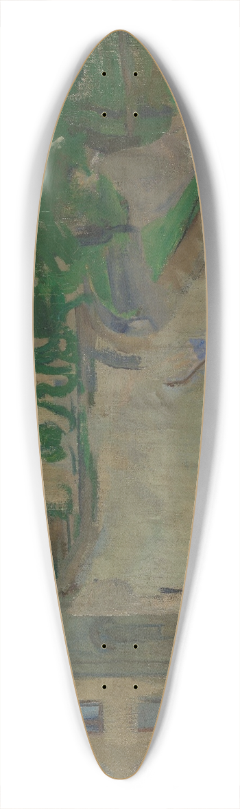 Harriet Backer - View from my Balcony, Hansteensgate 39.3 inch art pintail longboard deck