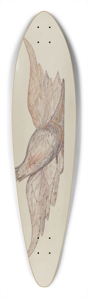 Harriette Gale - Small Carved Bellamy Eagle 39.3 inch art pintail longboard deck
