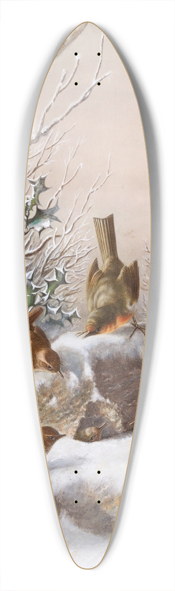 Harry Bright - Under Siege 39.3 inch art pintail longboard deck