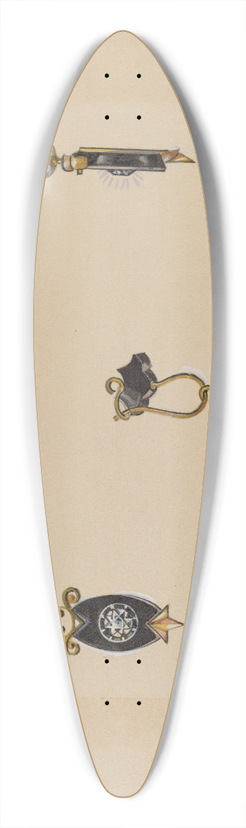 Harry Jennings - Earrings 39.3 inch art pintail longboard deck