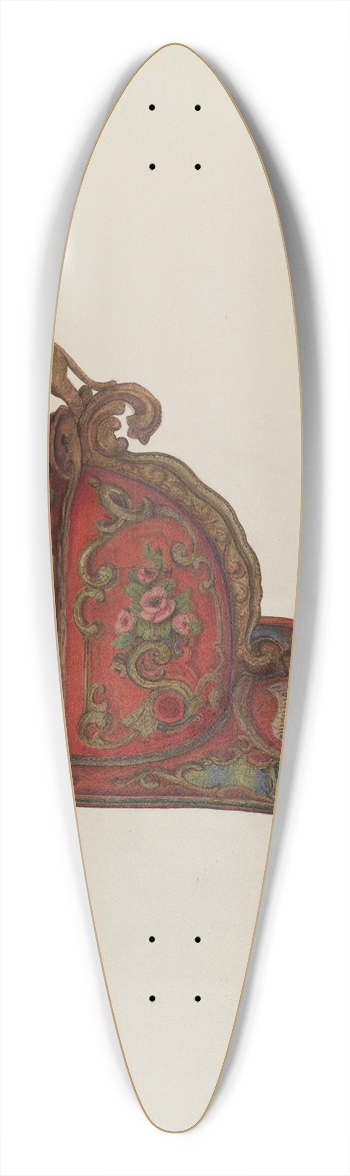 Harry Jennings - Firemans Hat 39.3 inch art pintail longboard deck