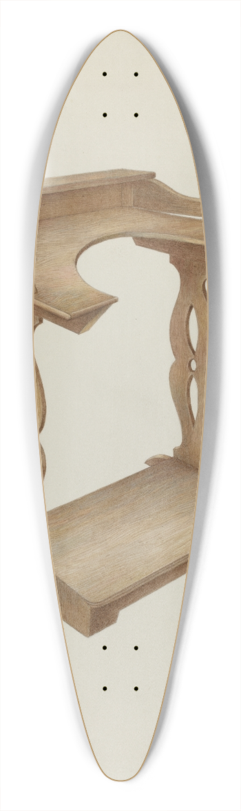 Harry Mann Waddell - Prayer Bench 39.3 inch art pintail longboard deck