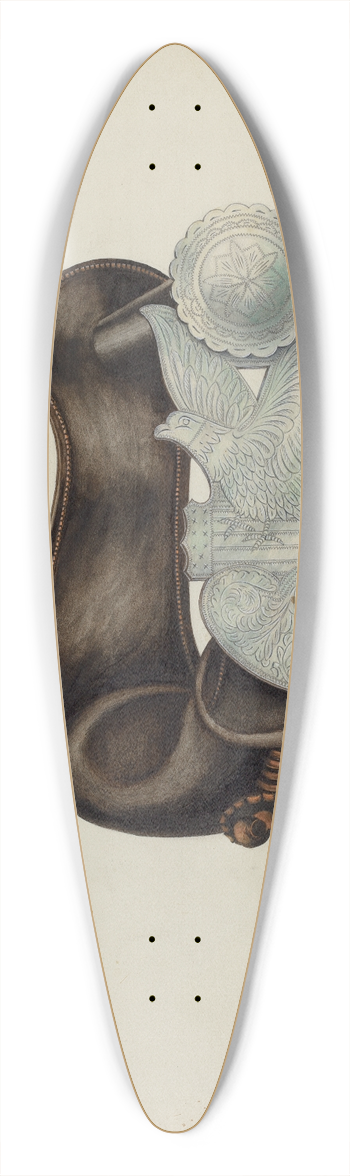 Harry Mann Waddell - Stirrup 39.3 inch art pintail longboard deck