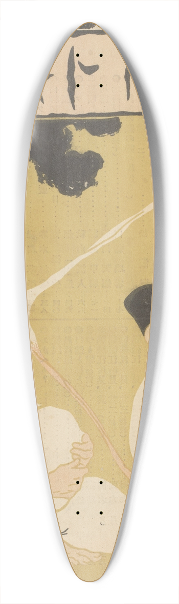 Hashiguchi Goy - November 1909 39.3 inch art pintail longboard deck