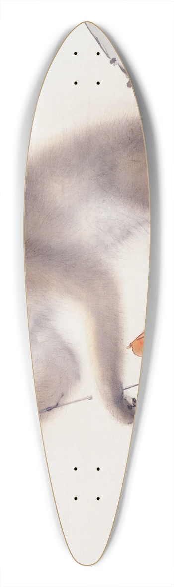 Hashimoto Kansetsu - Monkey 39.3 inch art pintail longboard deck