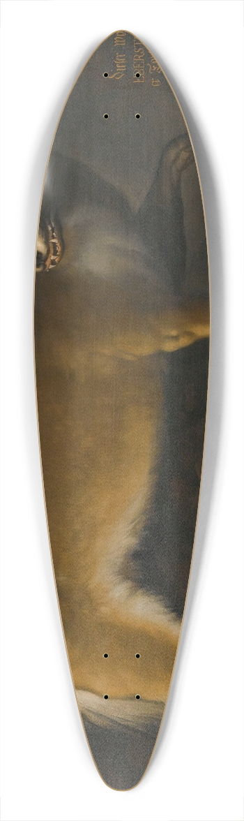 Heinrich Lihl - A Wolf In A Landscape 39.3 inch art pintail longboard deck